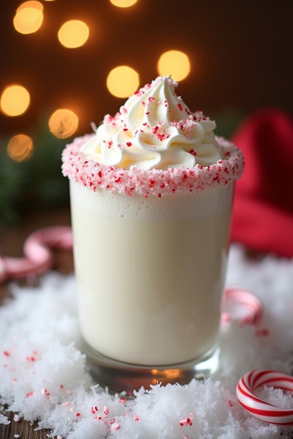 peppermint white chocolate cocktail