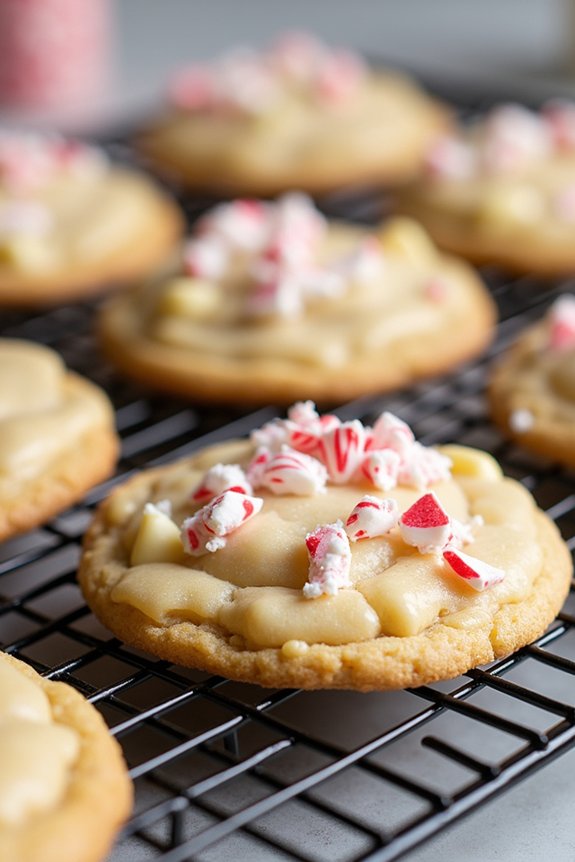 peppermint white chocolate cookies
