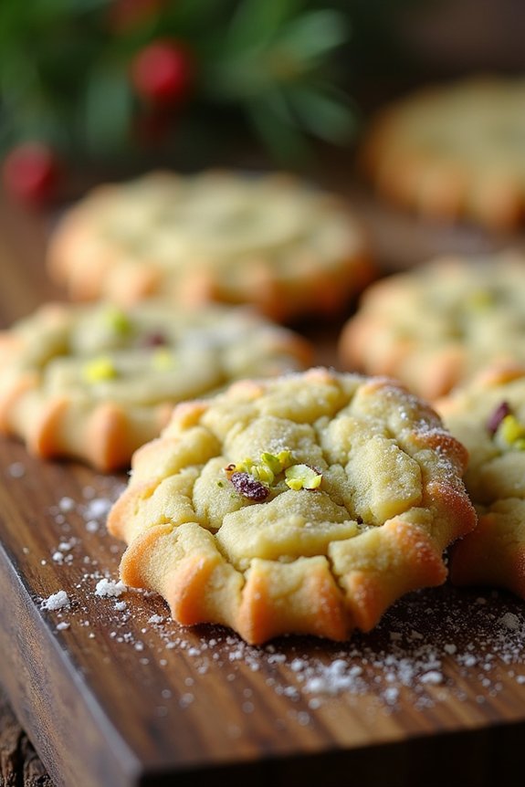pistachio cardamom sugar cookies
