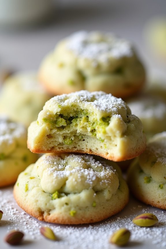 pistachio cream cheese cookies