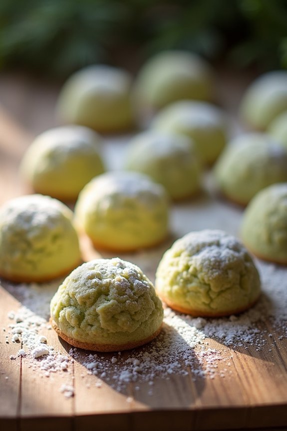 pistachio snowball cookies delight