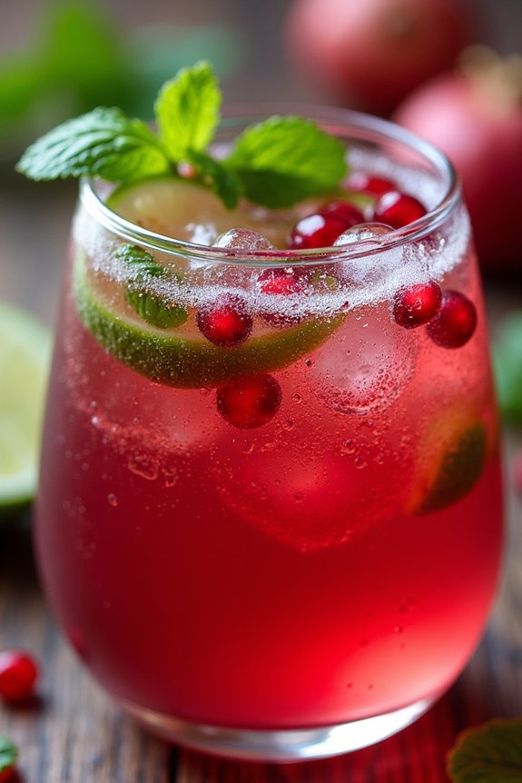 pomegranate mint sparkler recipe