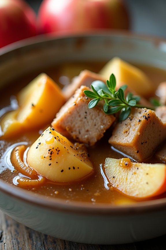 pork and apple stew