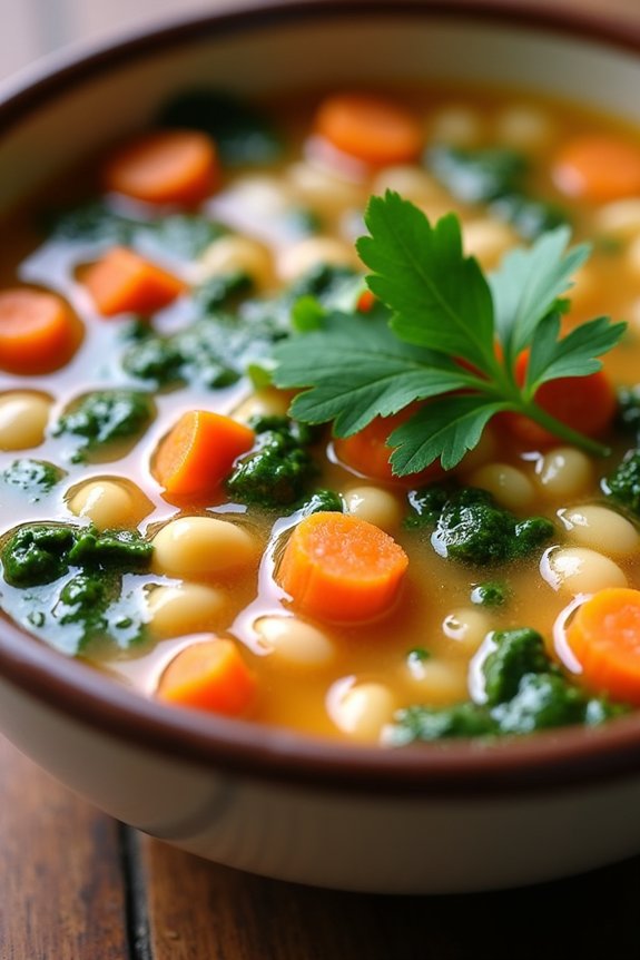 protein rich bean soup recipe