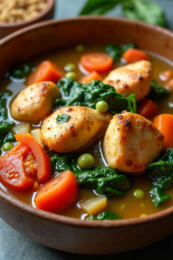 quick chicken vegetable stew