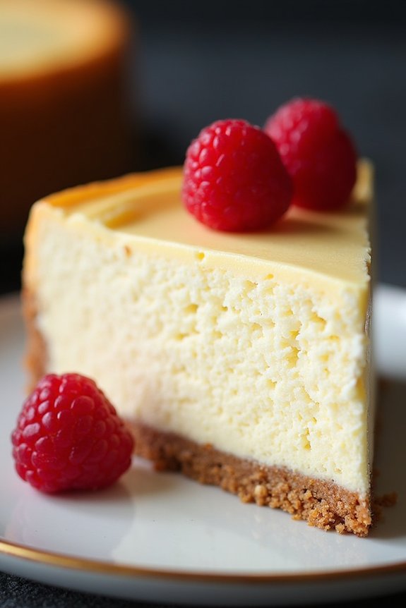 rich and creamy cheesecake
