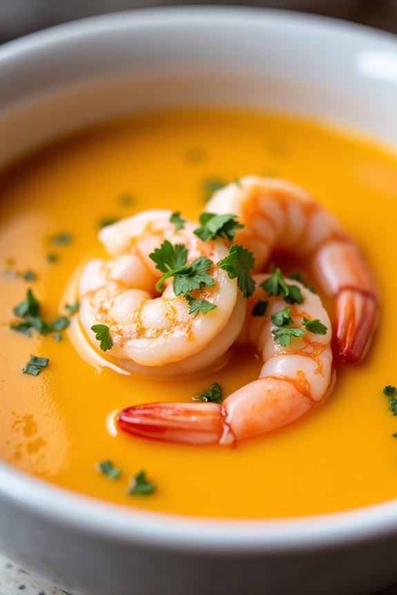 rich and creamy shrimp bisque