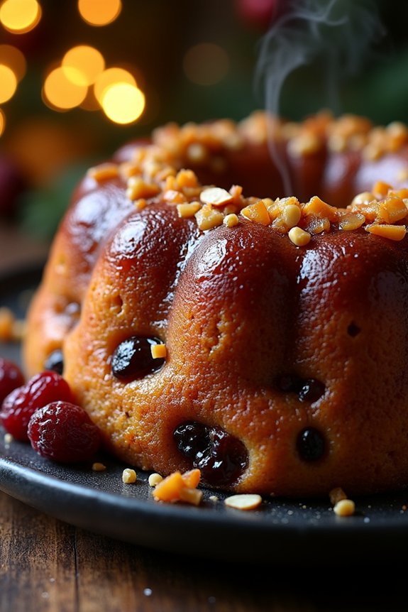 rich festive holiday dessert