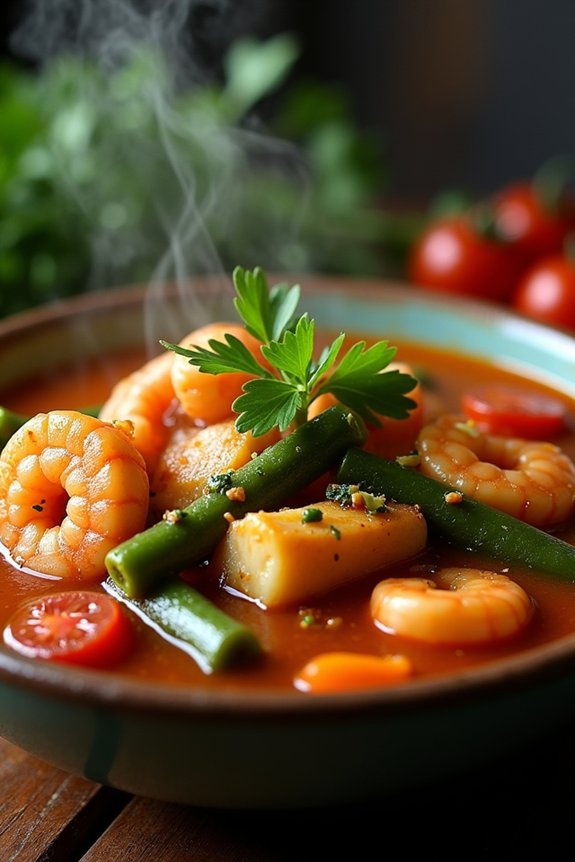 rich seafood okra stew