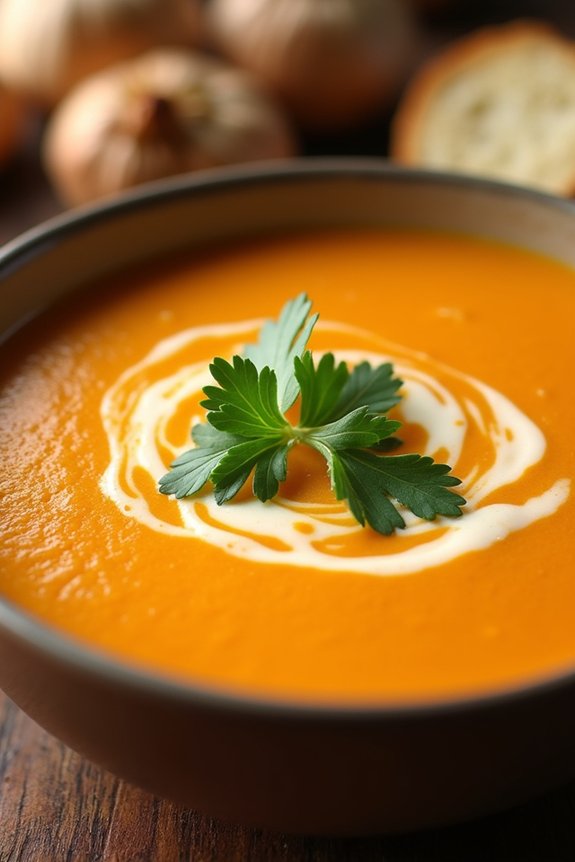 roasted garlic carrot soup