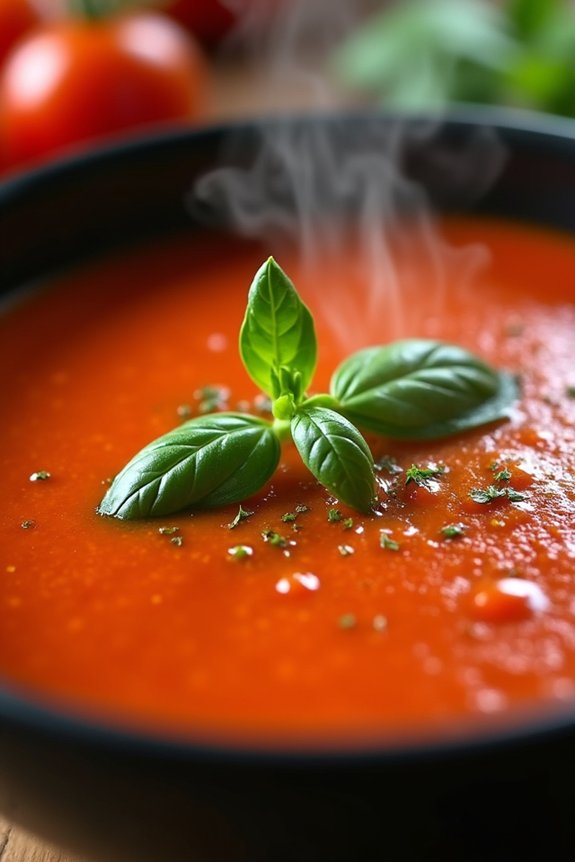 roasted tomato basil soup
