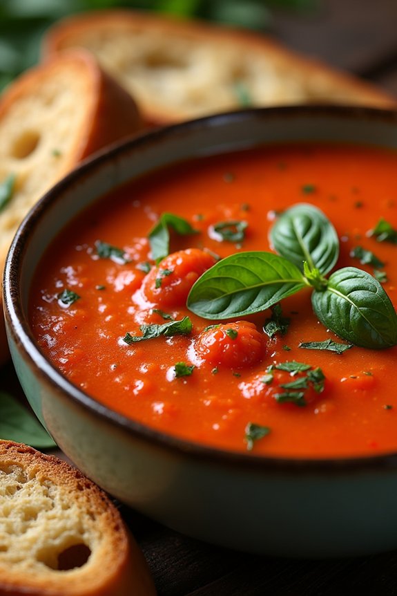 roasted tomato basil soup