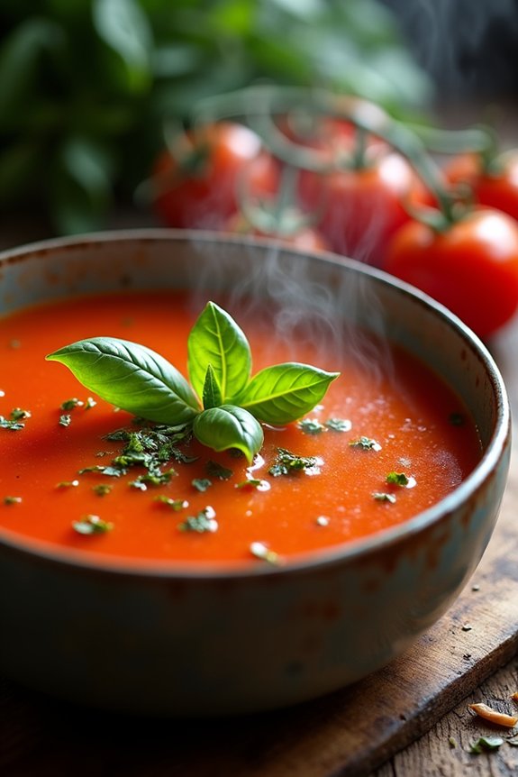 roasted tomato basil soup