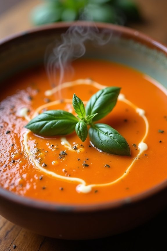 roasted tomato carrot soup
