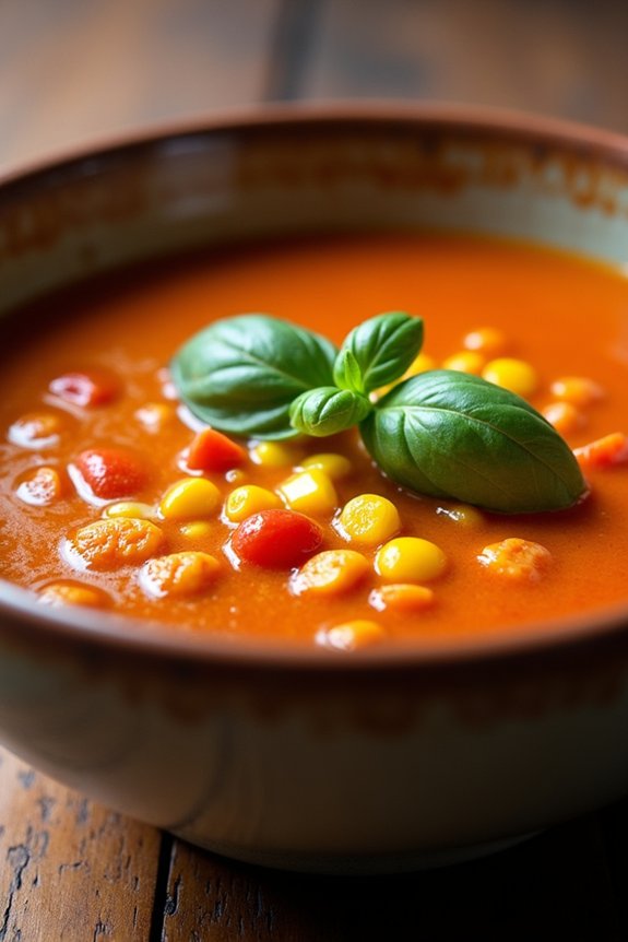 roasted tomato corn soup