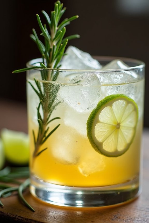 rosemary infused tequila cocktail