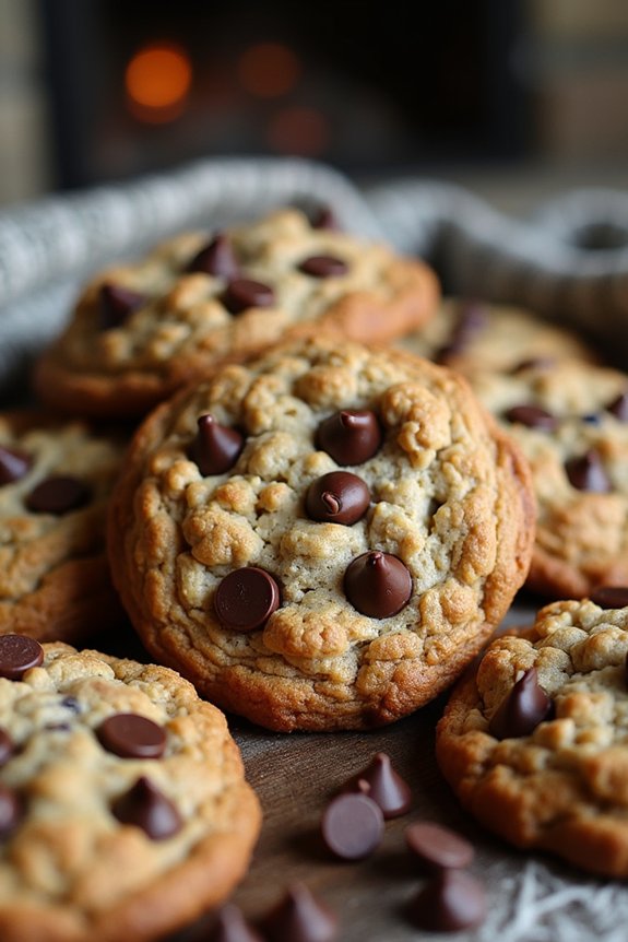 rustic chocolate chip cookies