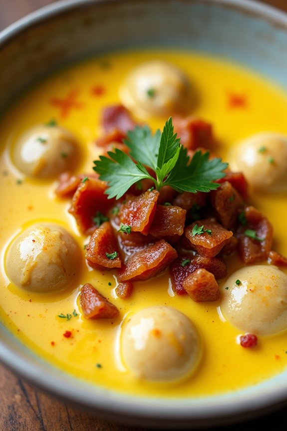 saffron infused clam chowder delight