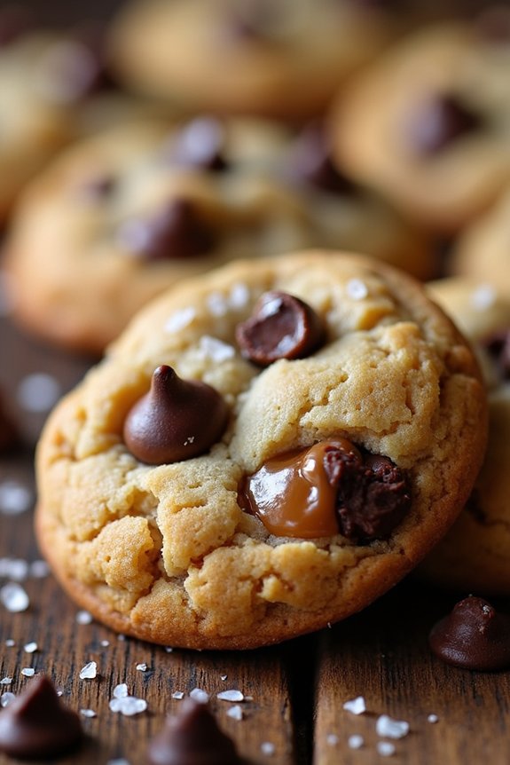 salted caramel chocolate chip cookies