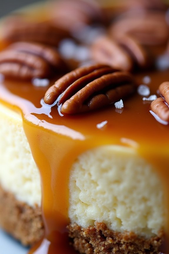 salted caramel pecan cheesecake perfection
