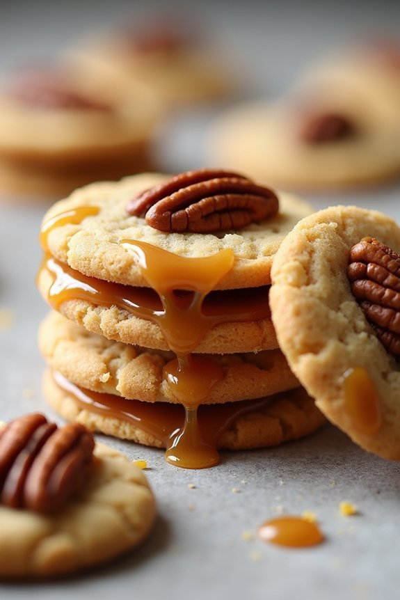 salted caramel pecan shortbread