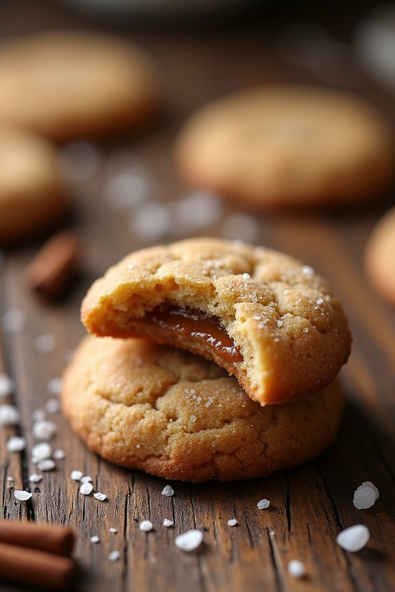 salted caramel snickerdoodle cookies