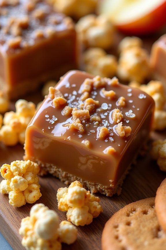 salted caramel toffee dessert platter