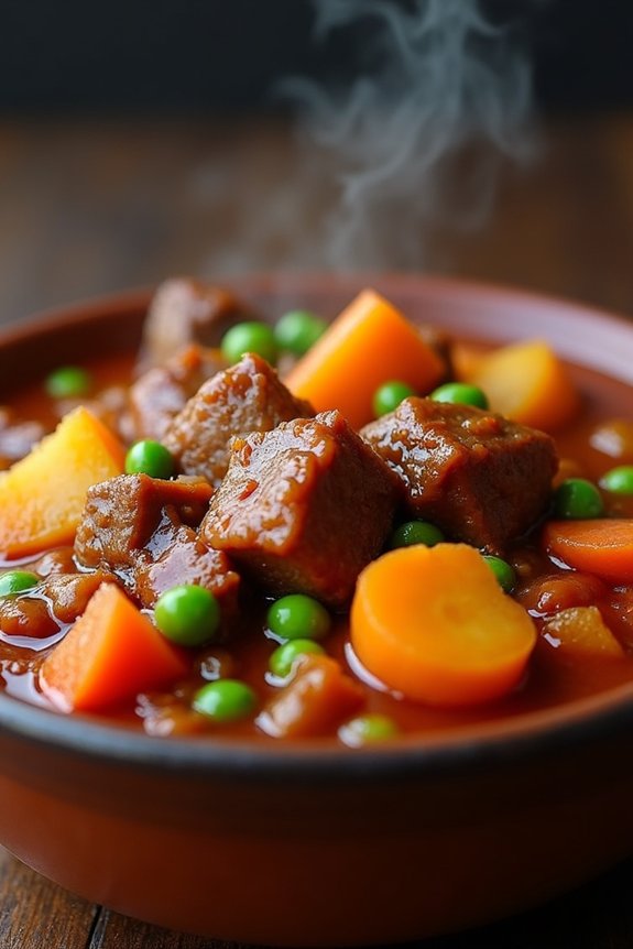 savory barbecue beef stew