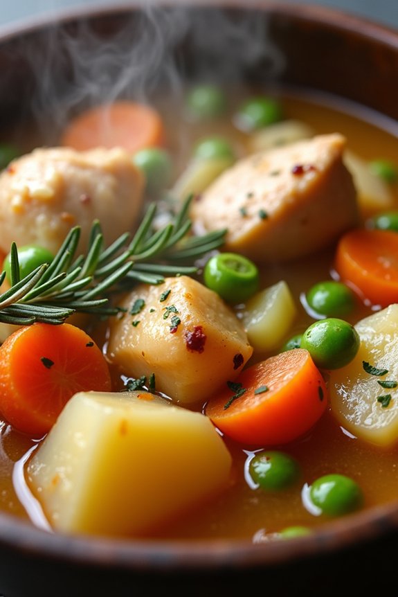 savory chicken herb stew