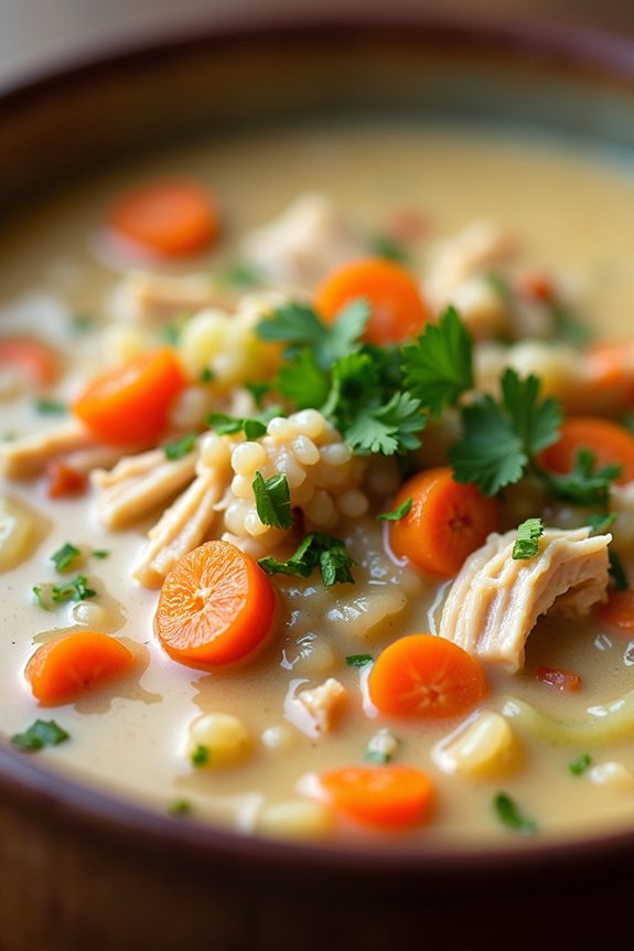 savory chicken wild rice soup