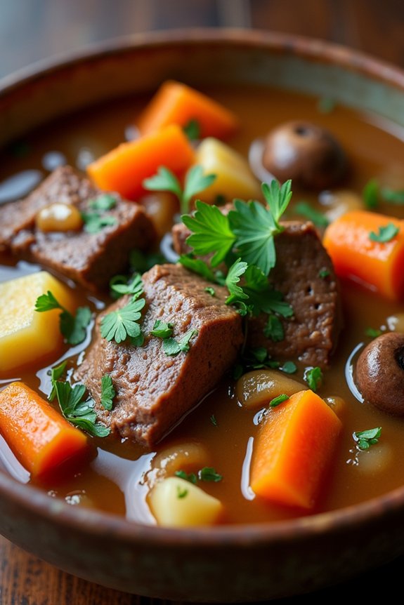 savory keto beef stew