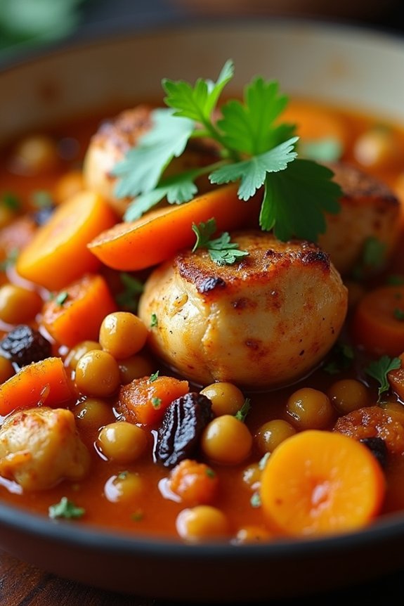 savory moroccan chicken stew