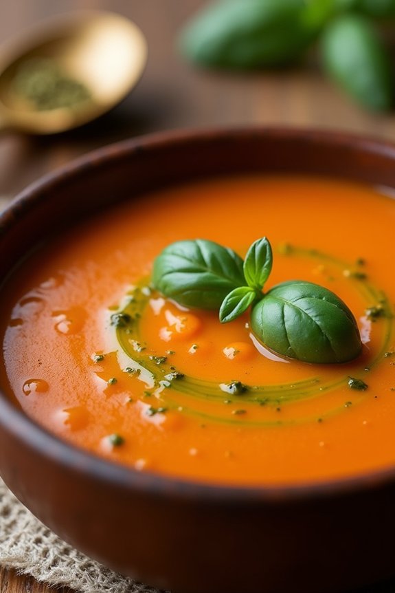savory roasted tomato soup