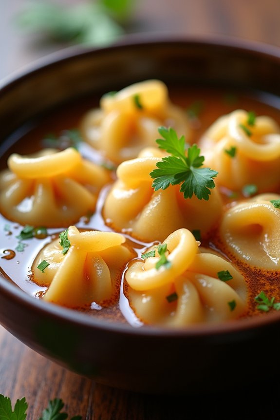 seafood filled wonton soup