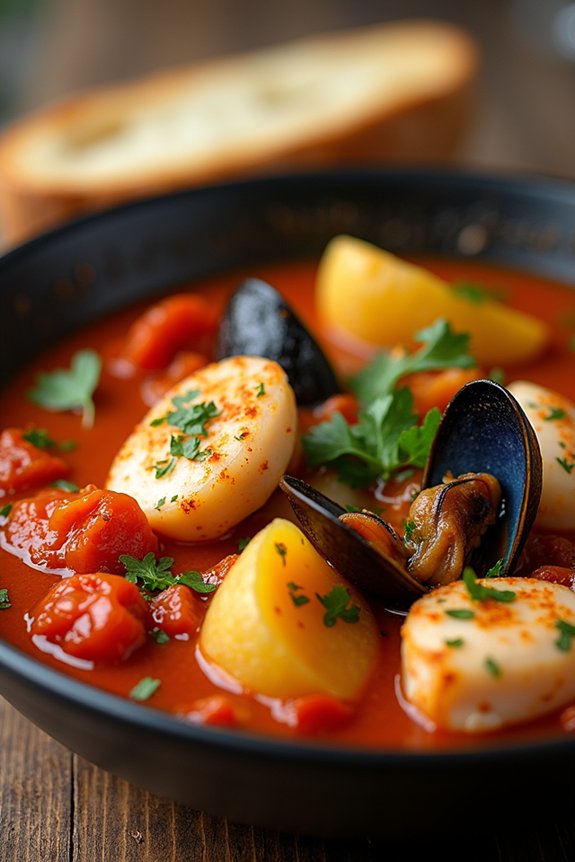 seafood stew with adaptability