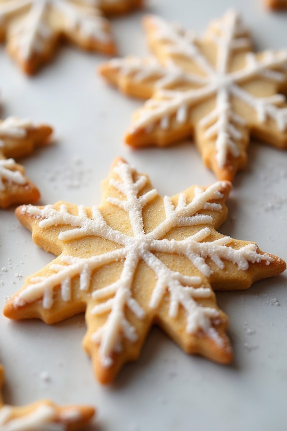 shimmering festive sugar cookies