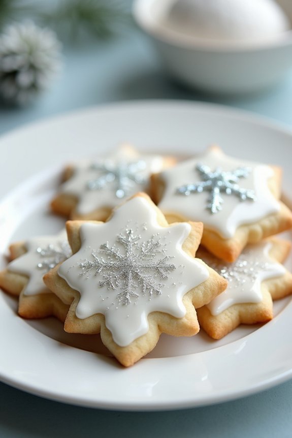 shimmering icicle sugar cookies