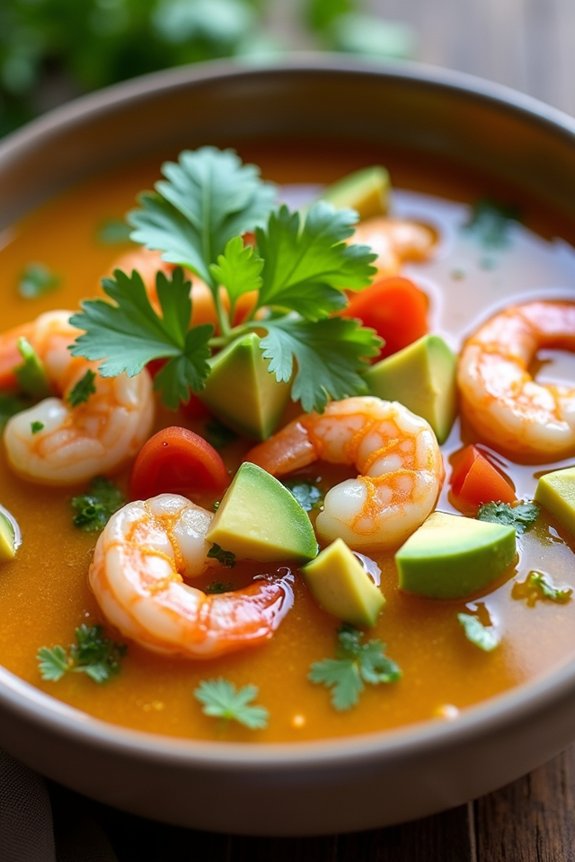 shrimp avocado soup recipe