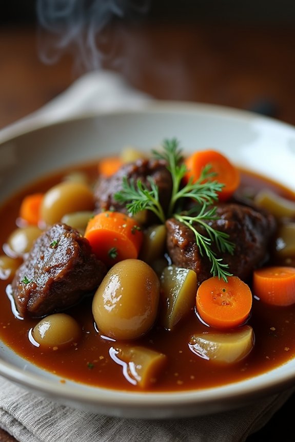 slow cooked oxtail stew recipe