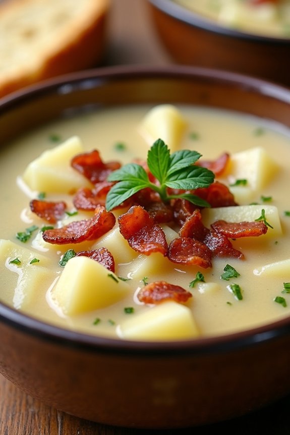 smoky bacon cabbage chowder