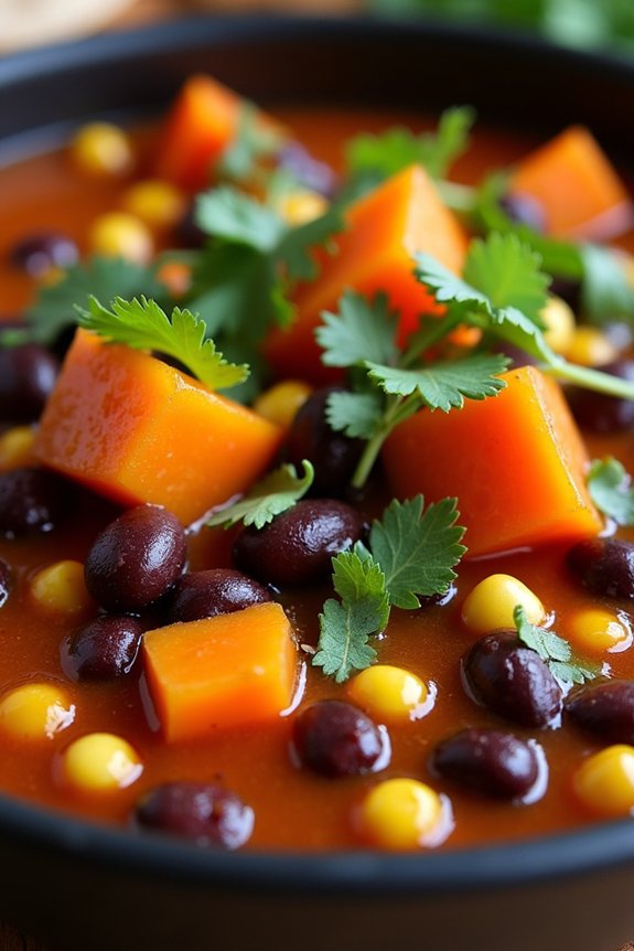 smoky black bean stew