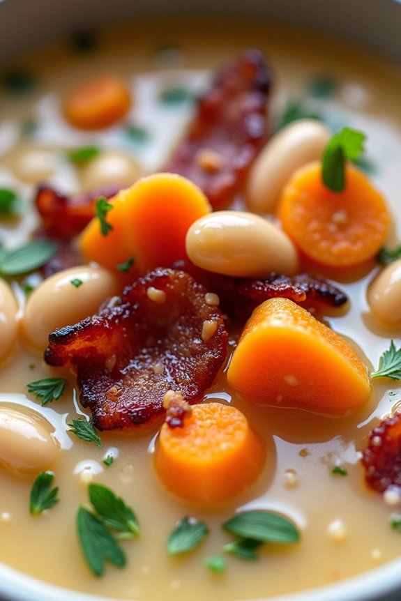 smoky comforting bean chowder