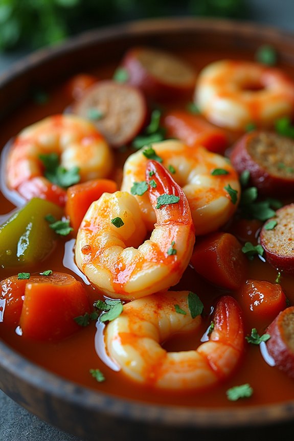 smoky shrimp andouille stew recipe