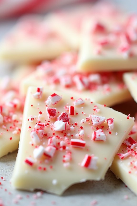 sparkling festive candy bark