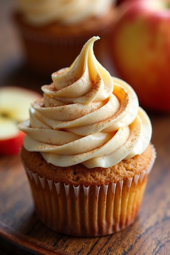 spiced apple cider cupcakes