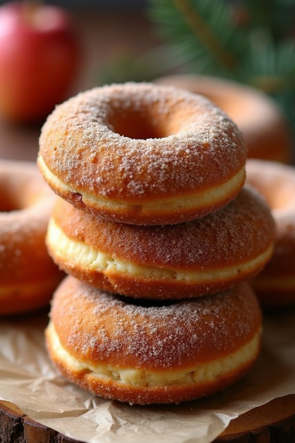 spiced apple cider donuts