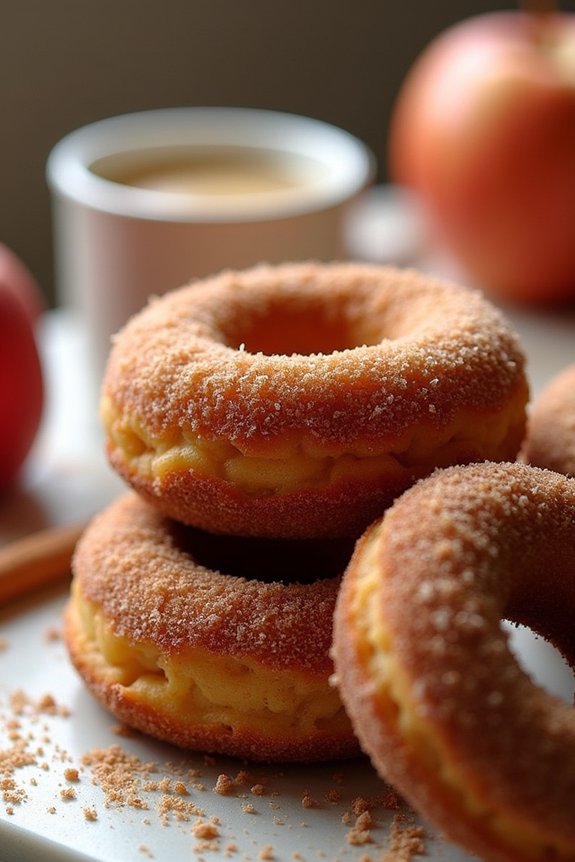 spiced apple cider doughnuts