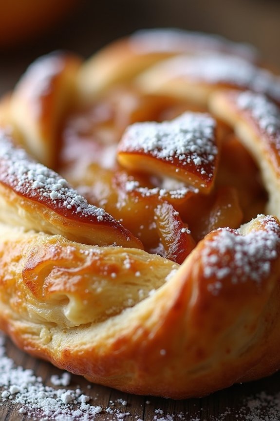 spiced apple cream cheese danish