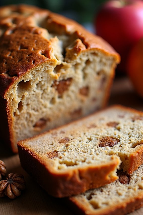 spiced apple walnut bread