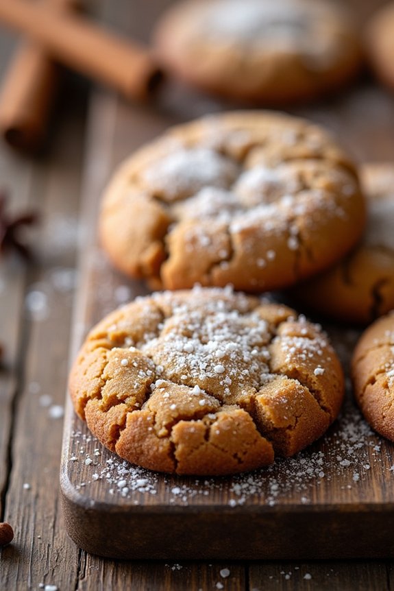 spiced chewy holiday cookies